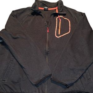 Starter Men’s Zip Up Sweat Jacket Men’s Size X-Large Black Red Activewear Jacket